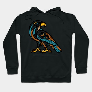 Eagle illustration. Illustration of an eagle in cubism style Hoodie